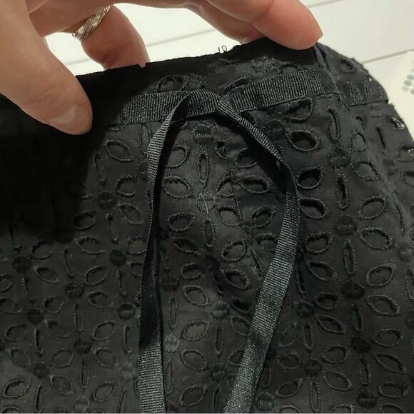 Apt. 9 NWT Black Eyelet Lace Aline Knee Length Skirt Women’s Size 8 - Picture 8 of 10